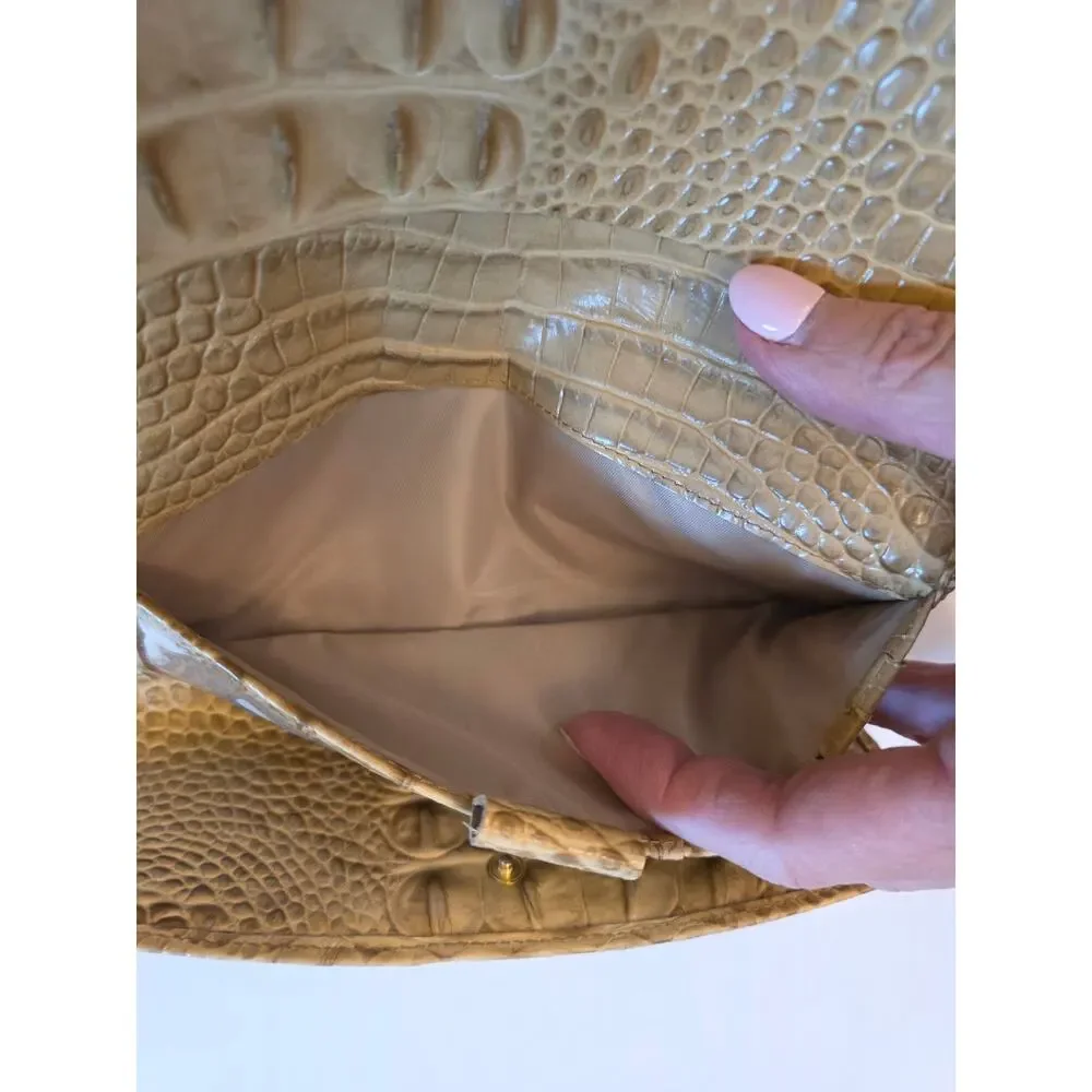 Brahmin Veronica Cashew Melbourne Trifold Envolope Leather Wallet Old Money